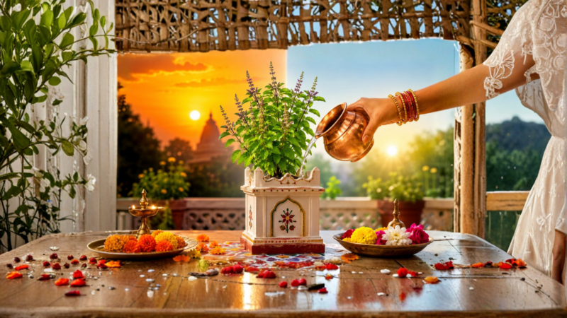 तुलसी में जल चढ़ाने का सही समय क्या है