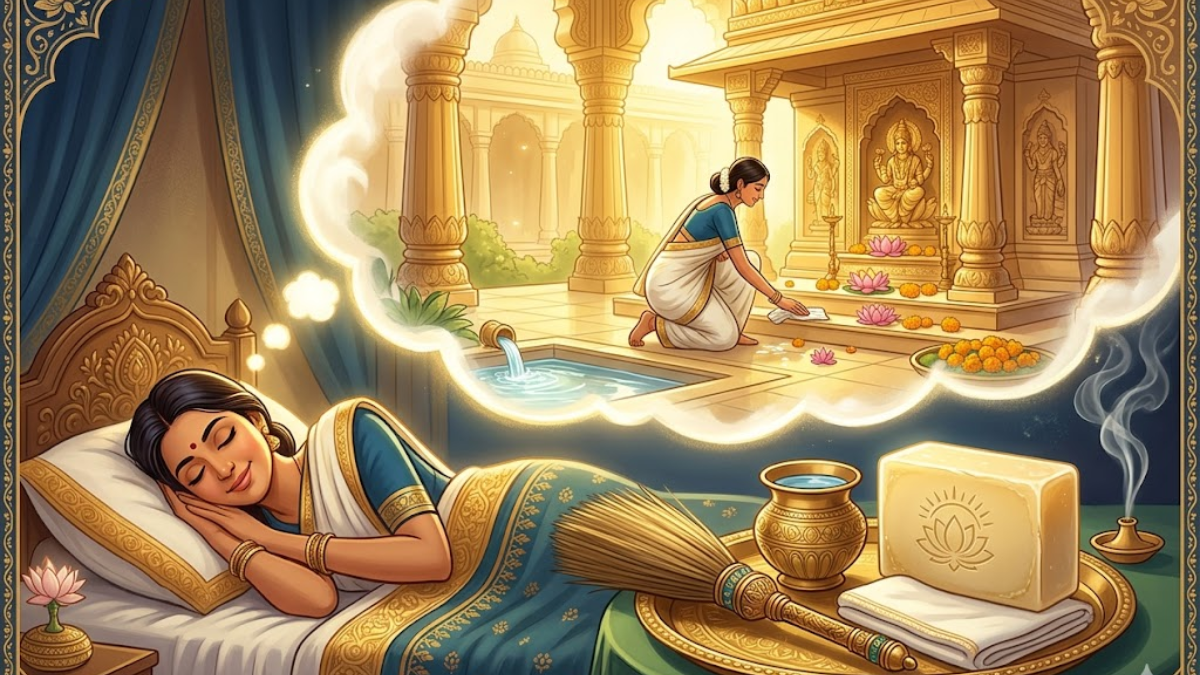 सपने में मंदिर की सफाई – मन की शुद्धता का संकेत?