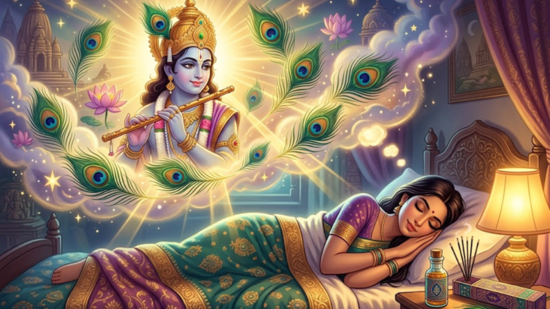 सपने में मोर पंख और भगवान