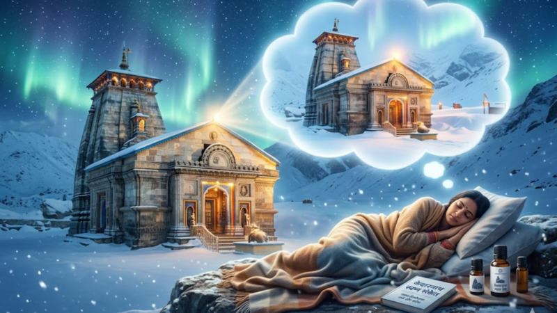 सपने में बर्फ में केदारनाथ