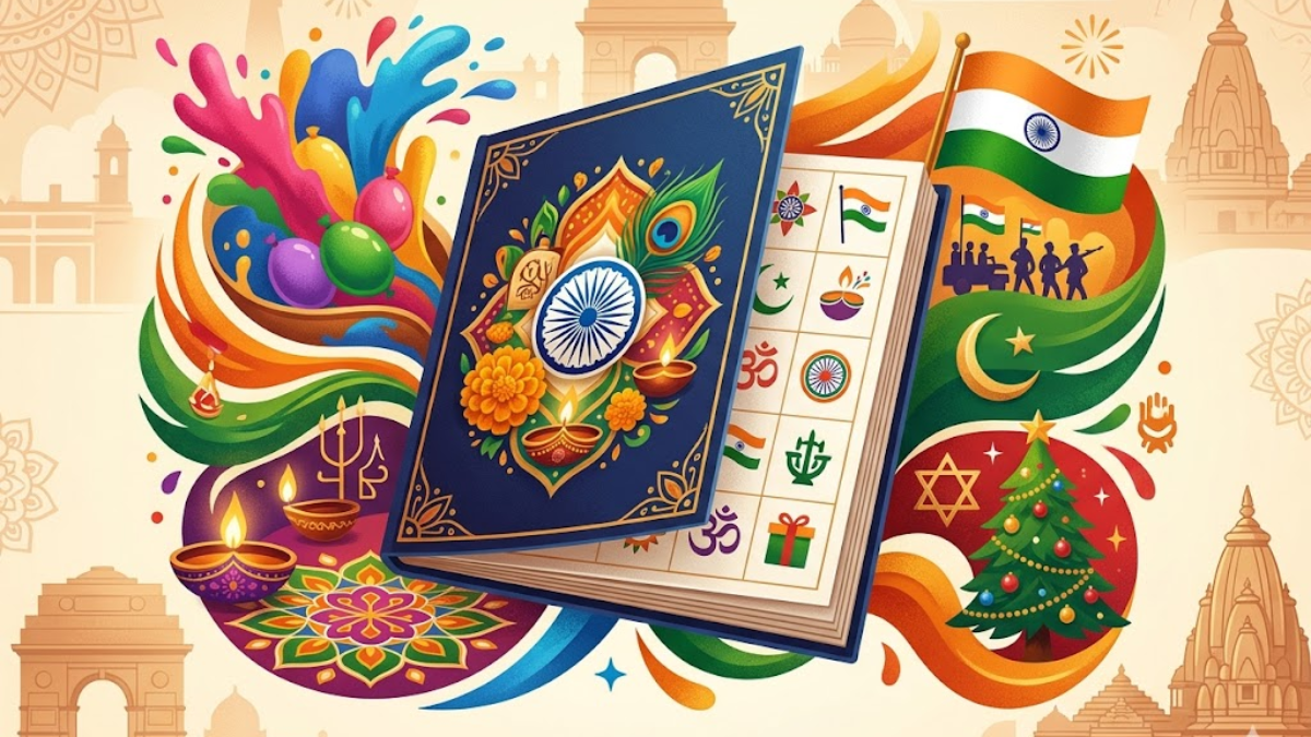 2026 भारत में छुट्टियां का कैलेंडर: राष्ट्रीय, सरकारी और त्योहारों की पूरी सूची