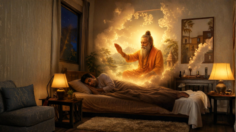 सपने में साधु से आशीर्वाद लेना