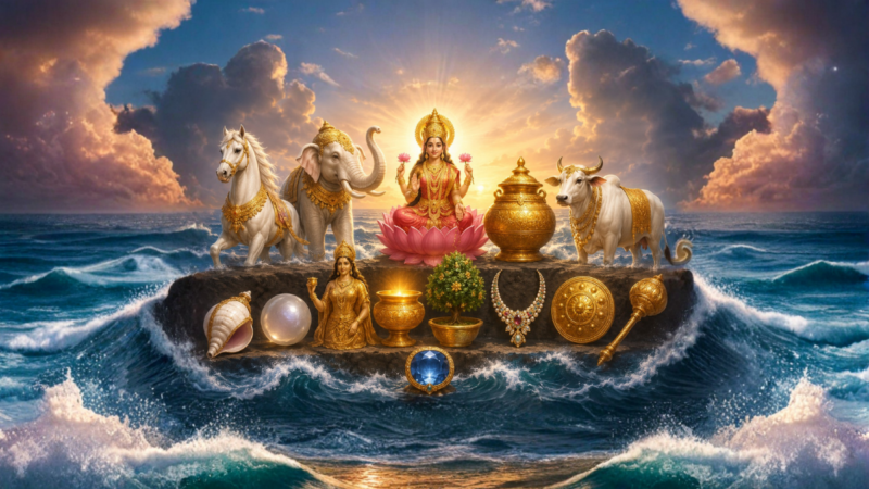 समुद्र मंथन से निकली 14 दिव्य वस्तुएं