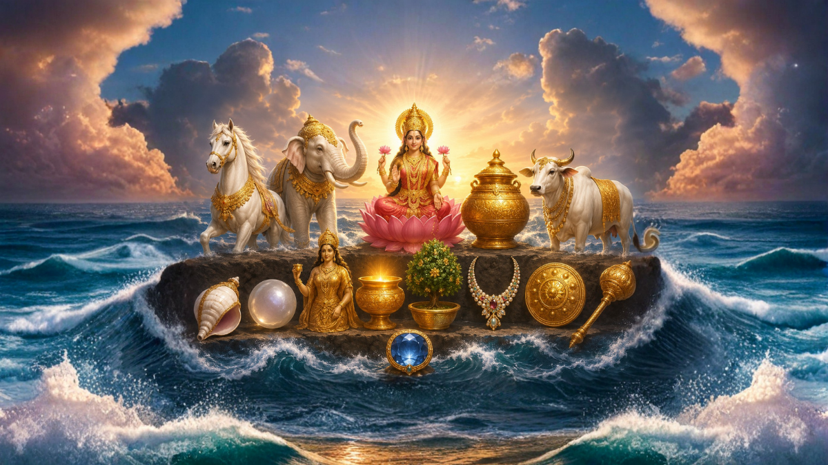 समुद्र मंथन से निकली 14 दिव्य वस्तुएं और उनका महत्व