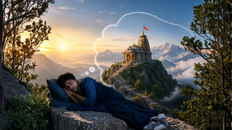 सपने में पहाड़ पर मंदिर देखना